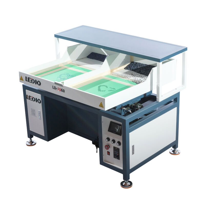 Double Station Rhinestone Applicator Machine High Speed For Jeans Hotfix / Apparel Design