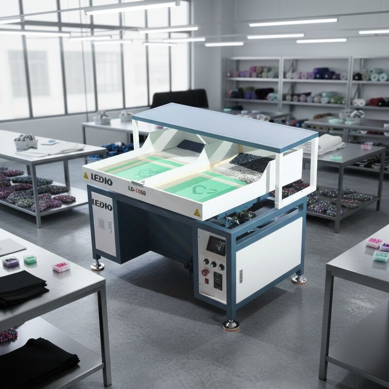 Double Color Rhinestone Setting Machine 110V 220V For Garment / Accessory