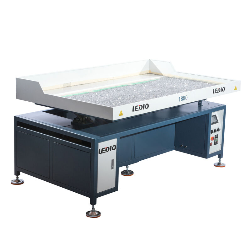 Ledio Stainless Steel Automatic Rhinestone Trimming & Embroidery Machine with Custom Fabric Options 220V for Garment Industry