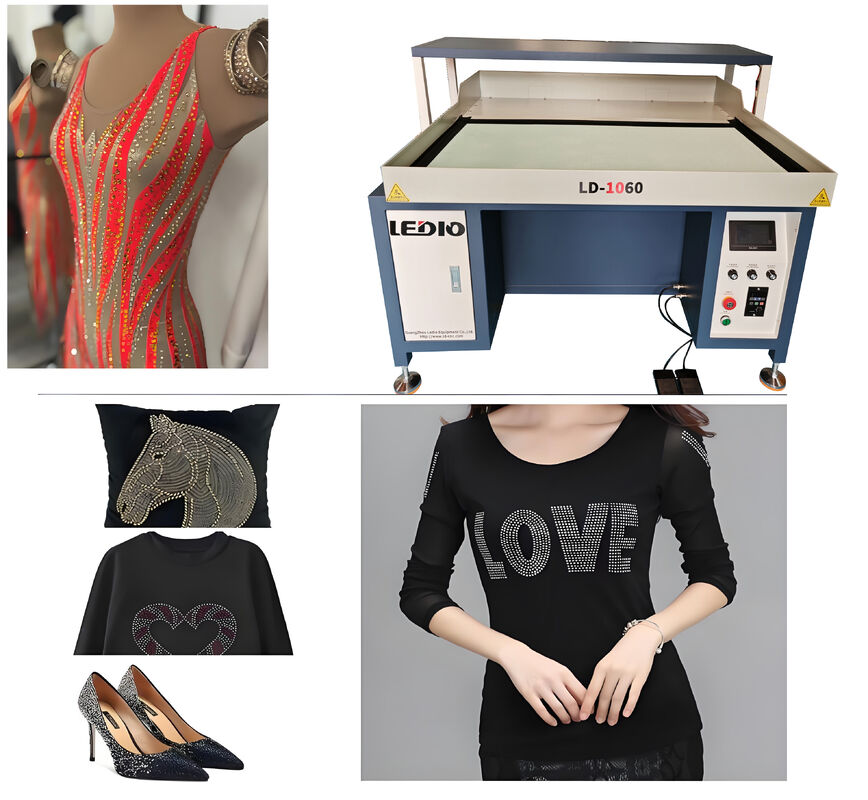 Hot Fix Rhinestone Shaking Machine Single Head For T Shirt Clothing Making